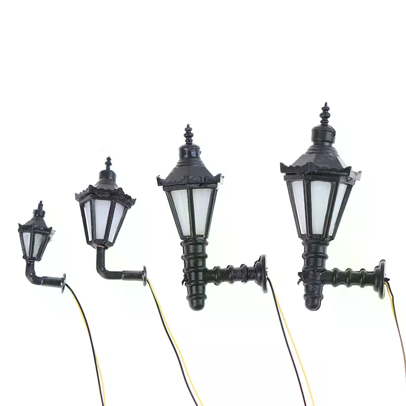 Outdoor Lighting Architectural - 建築用中庭ウォールランプ ライトモデル ブラック アウトドアランプ ドールハウスミニ