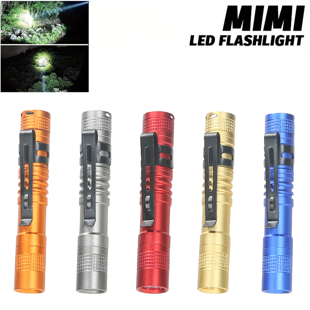 Outdoor Lighting Beacon - ミニポータブル LED ペンライト クリップ付き 超高輝度 高ルーメン