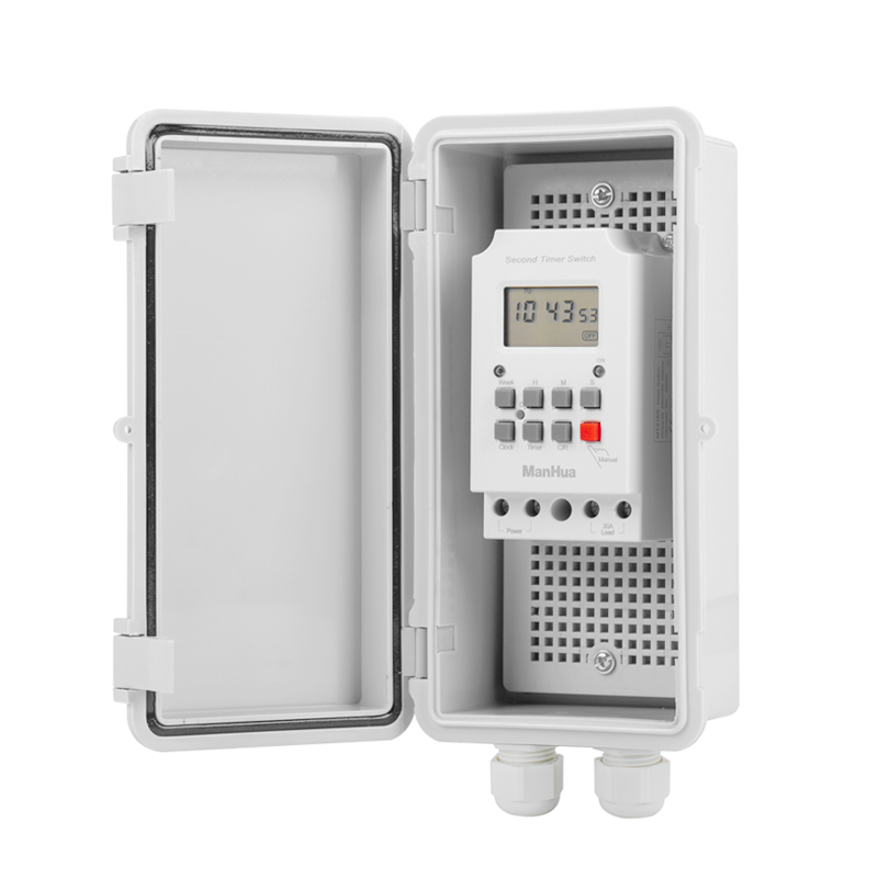 Outdoor Lighting Timer Switch - ManHua 220VAC 30A MT316SE-B 防雨デジタルタイマー防水ボックス付き屋外ハンター当社のフィーダーデジタルタイマースイッチ