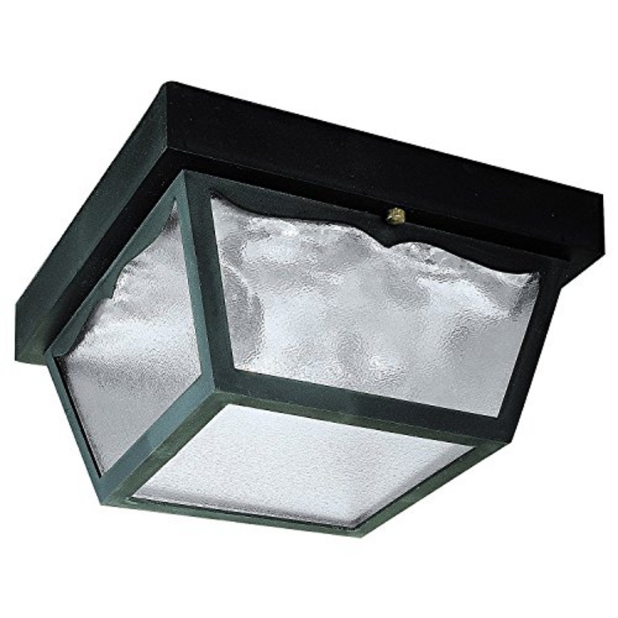 Lighting Fixture Outdoor - 6682300 伝統的な2灯式屋外用埋め込み型照明器具、ポリプロピレン仕上げ、すりガラスパネル