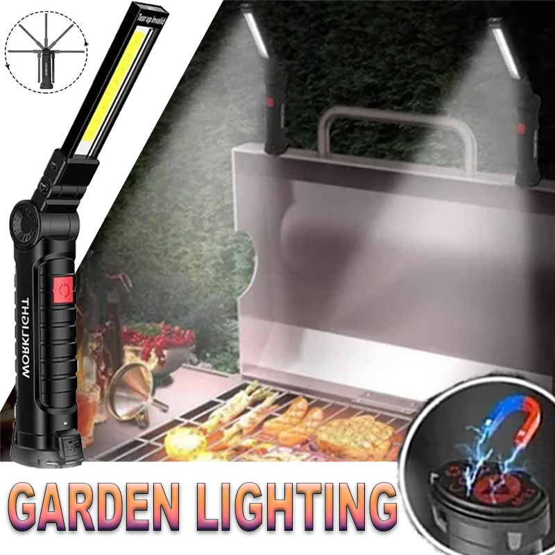 Outdoor Lighting Beacon - ポータブル LED 懐中電灯 磁気フック付き 屋外修理作業灯 Type-C