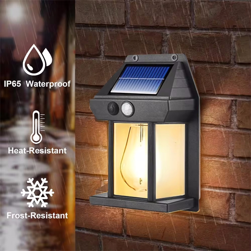 Halo Outdoor Lighting - 屋外ソーラーランプ,防水,壁照明,庭の装飾,タングステン電球,太陽光,通路,フェンスランプ,庭,洗濯機