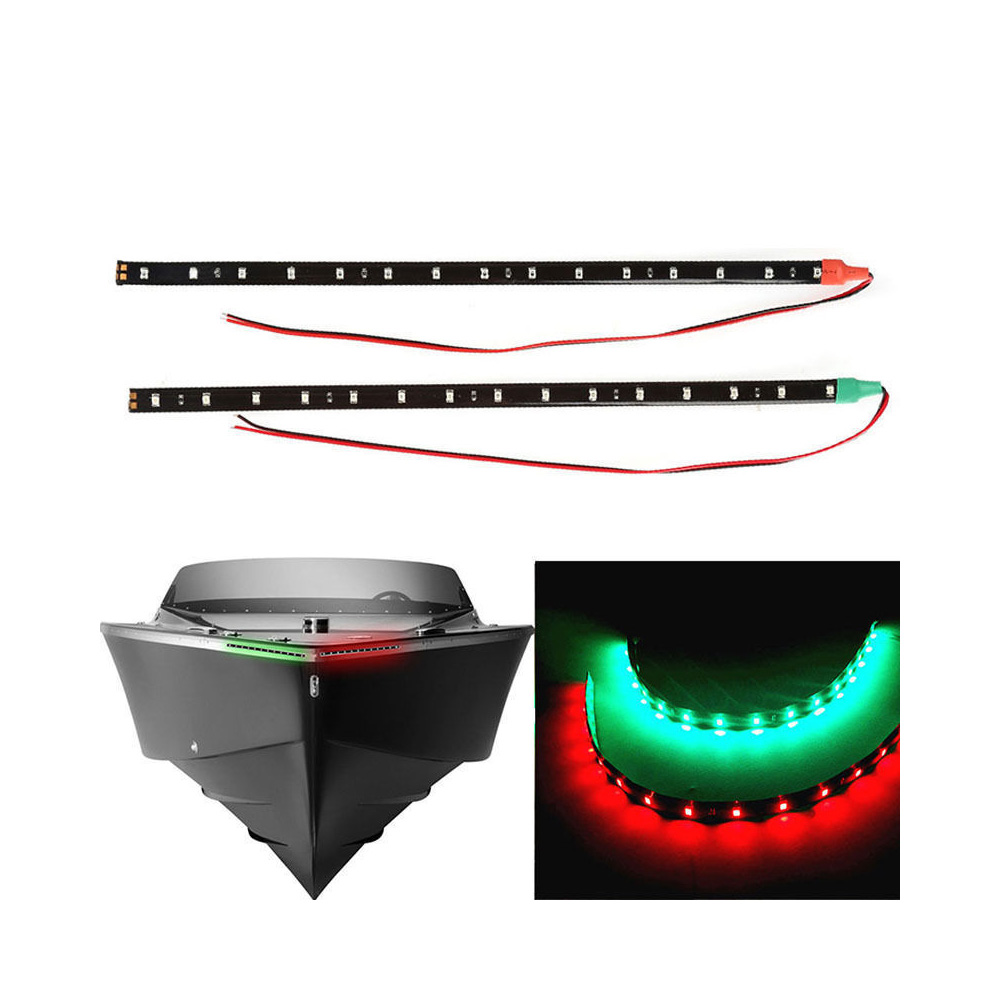 Outdoor Lighting Deck - 2 個 12V LED ストリップライト防水レッド &