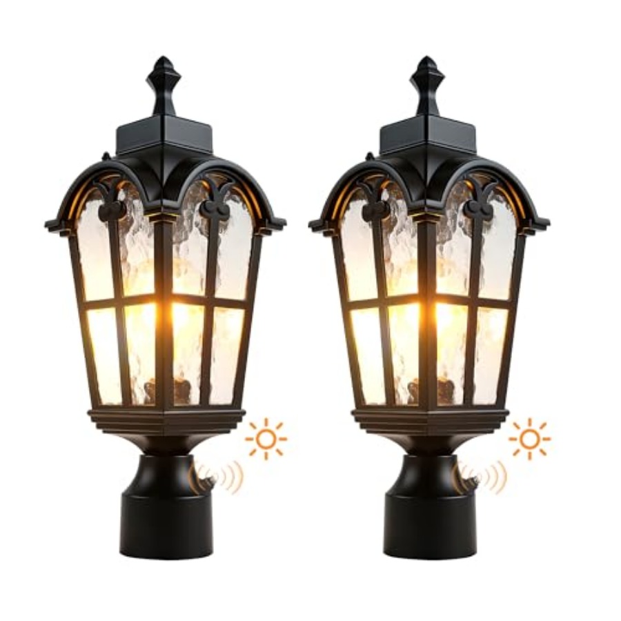 Lighting Fixture Outdoor - センサー屋外ポストライト防水ポストライト器具屋外防錆防水エクステリアランプポスト照明フロントドア用
