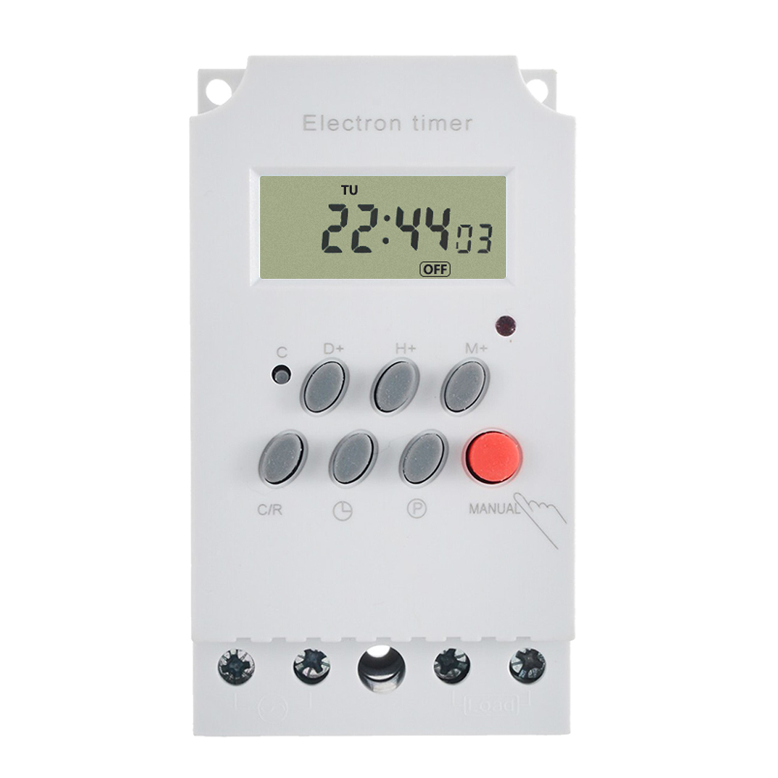 Outdoor Lighting Timer Switch - AC 220V 25A デジタルプログラマブルタイマー Din レール電子コントローラ
