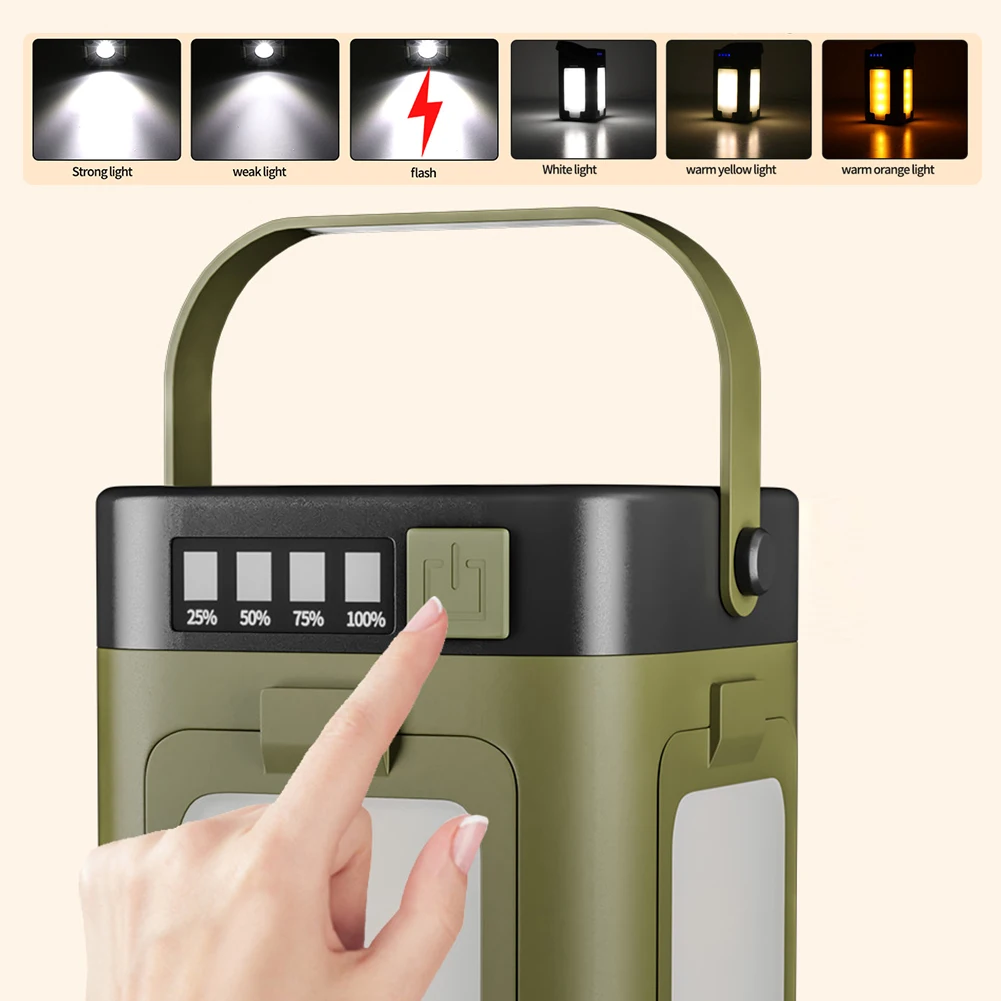 ソーラー充電式折りたたみ式2000mAhパワーバンク付き屋外 - Outdoor Lighting Led のレビューと価格