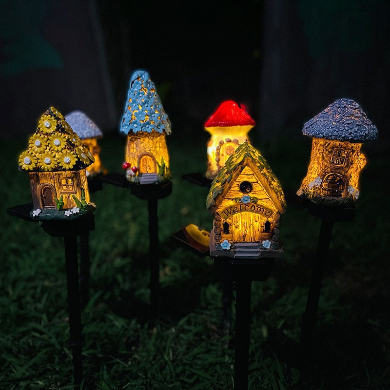 ソーラー式キノコライト 屋外防水 フェアリーキノコハウスラン - Outdoor Lighting Architectural のレビューと価格