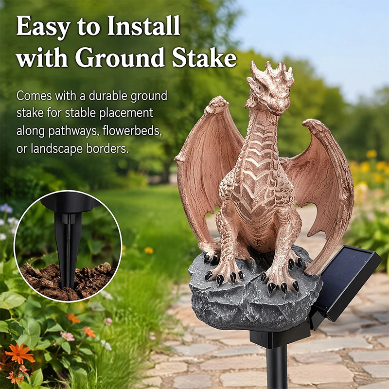 ドラゴンレガシーゴールデンエンバーエディションソーラーガーデ - Halo Outdoor Lighting のレビューと価格
