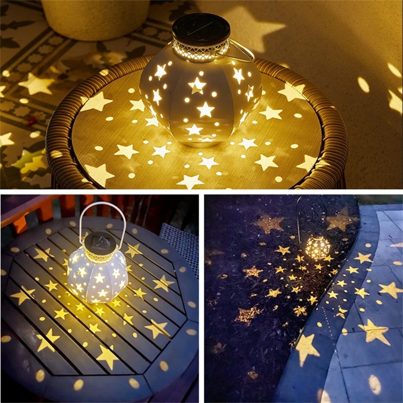 ガーデンスタープロジェクターランプ吊り下げ式ソーラーライト屋 - Outdoor Lighting Beacon のレビューと価格