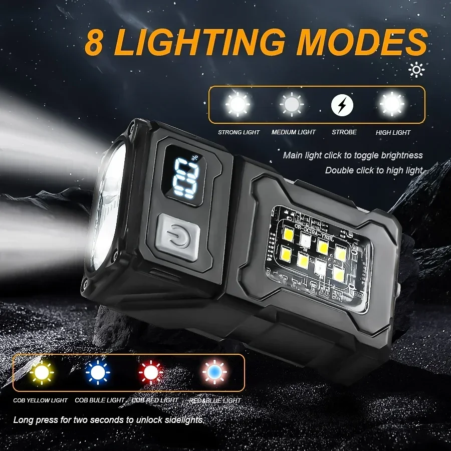 ミニ充電式 LED ポケット懐中電灯ポータブルサイド COB - Outdoor Lighting Beacon のレビューと価格