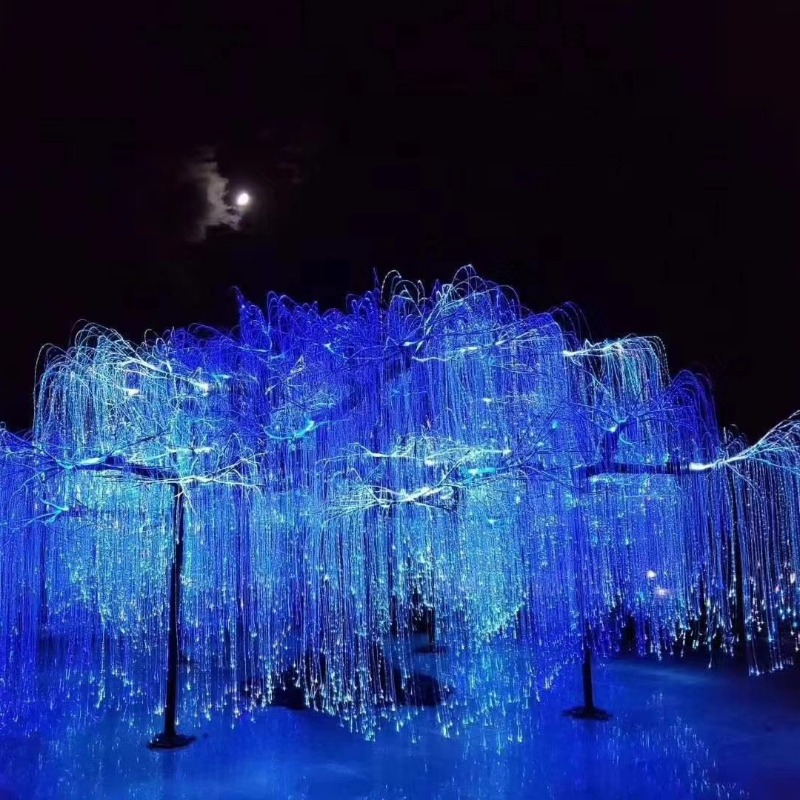 DIY光ファイバーライフツリーランプ屋外滝ライト星空雰囲気ス - Outdoor Lighting Architectural のレビューと価格