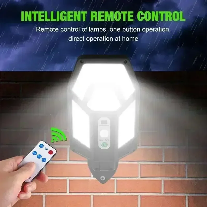 12000LM強力ソーラーウォールランプ、リモコン付き屋外I - Halo Outdoor Lighting のレビューと価格