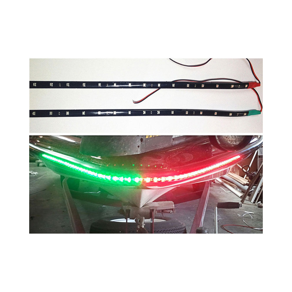 2 個 12V LED ストリップライト防水レッド & グリ - Outdoor Lighting Deck のレビューと価格