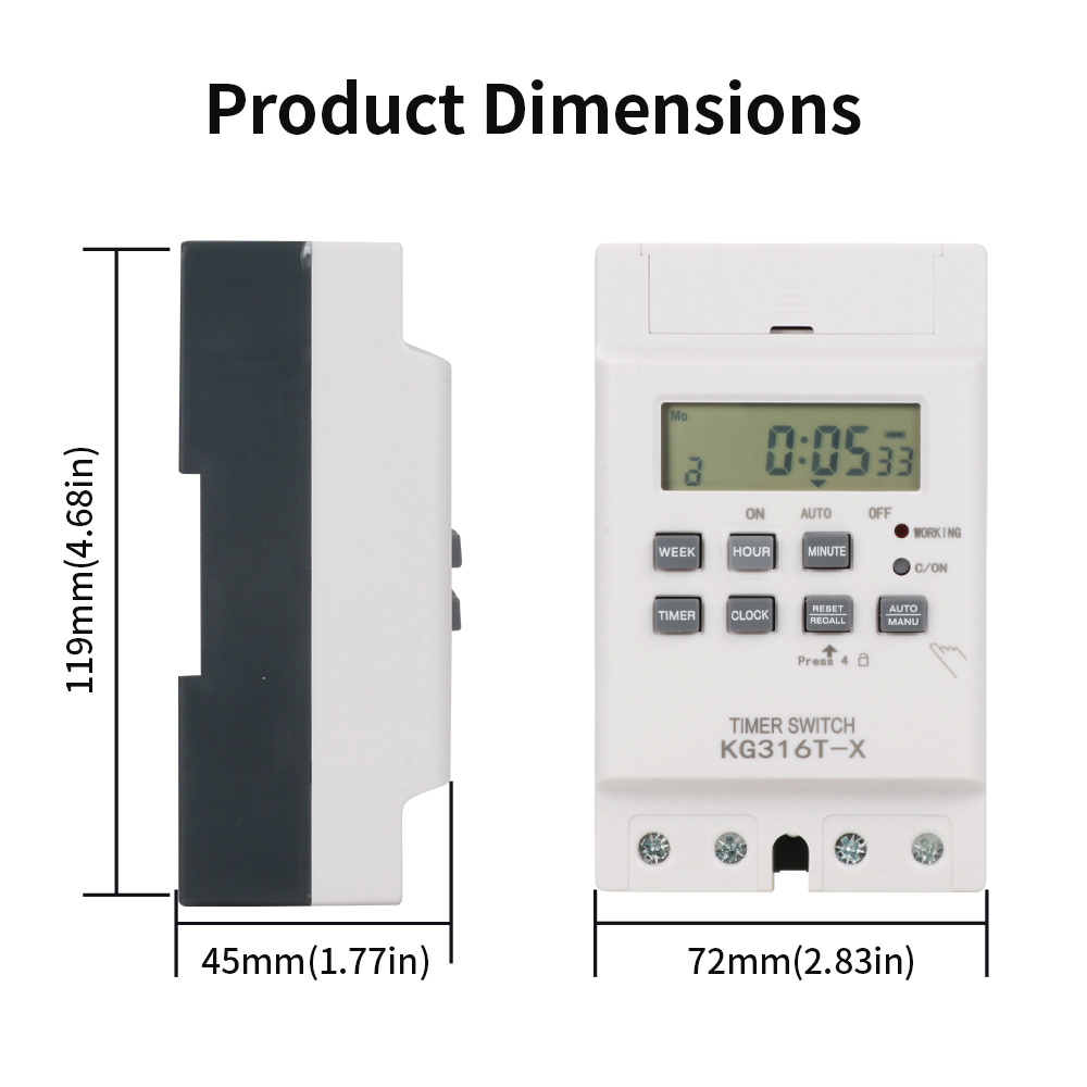 TNCE 30A 時間制御スイッチ 220V 街路灯、広告板 - Outdoor Lighting Timer Switch のレビューと価格