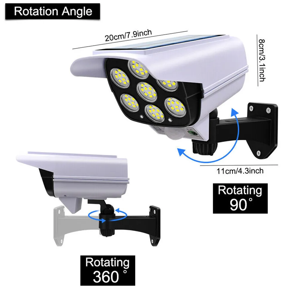 屋外ソーラーライトモーションセンサーセキュリティダミーカメラ - Halo Outdoor Lighting のレビューと価格