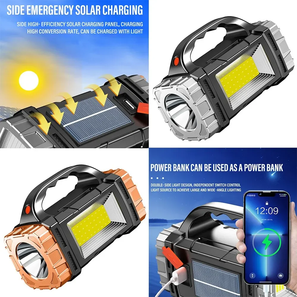 新しいアップグレード充電式ハイパワーソーラー LED 懐中電 - Outdoor Lighting Beacon のレビューと価格