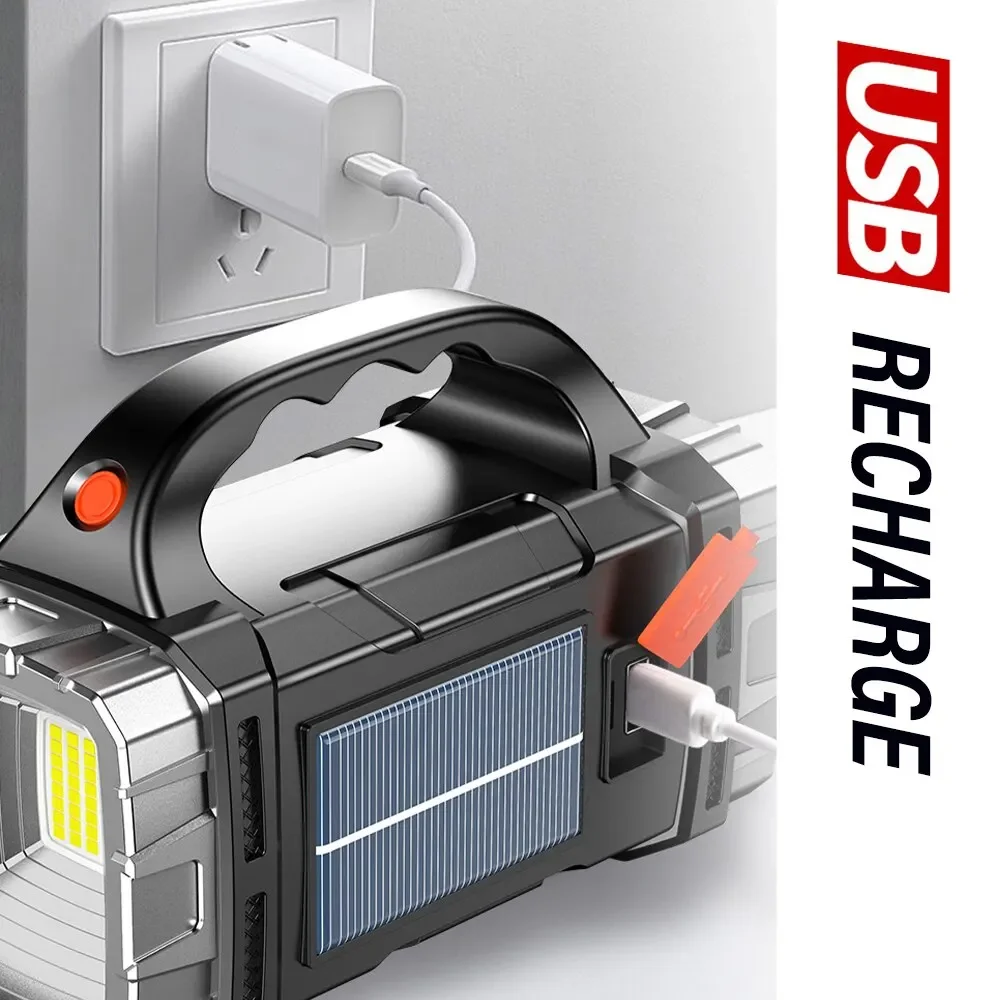新しいアップグレード充電式ハイパワーソーラー LED 懐中電 - Outdoor Lighting Beacon のレビューと価格