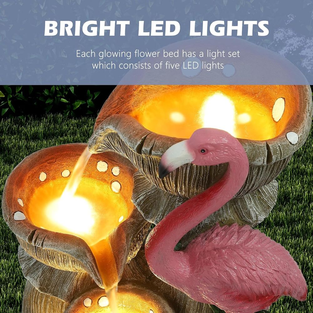 5段式屋内外用ウォーターフィーチャー、庭、デッキ、裏庭、パテ - Outdoor Lighting Deck のレビューと価格