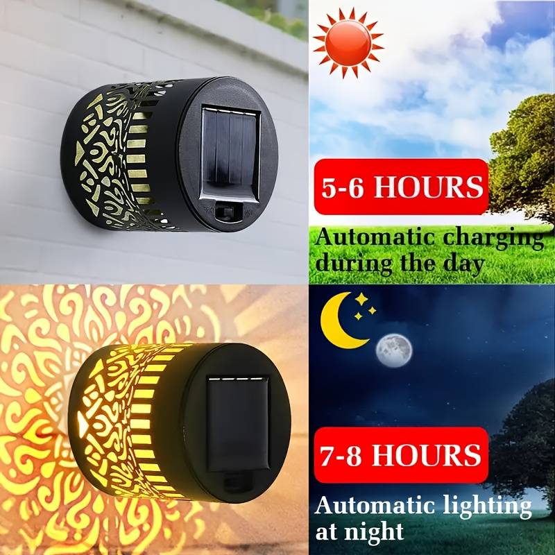 2個セット ソーラーガーデンライト IP65 耐久性のある金 - Outdoor Lighting Deck のレビューと価格