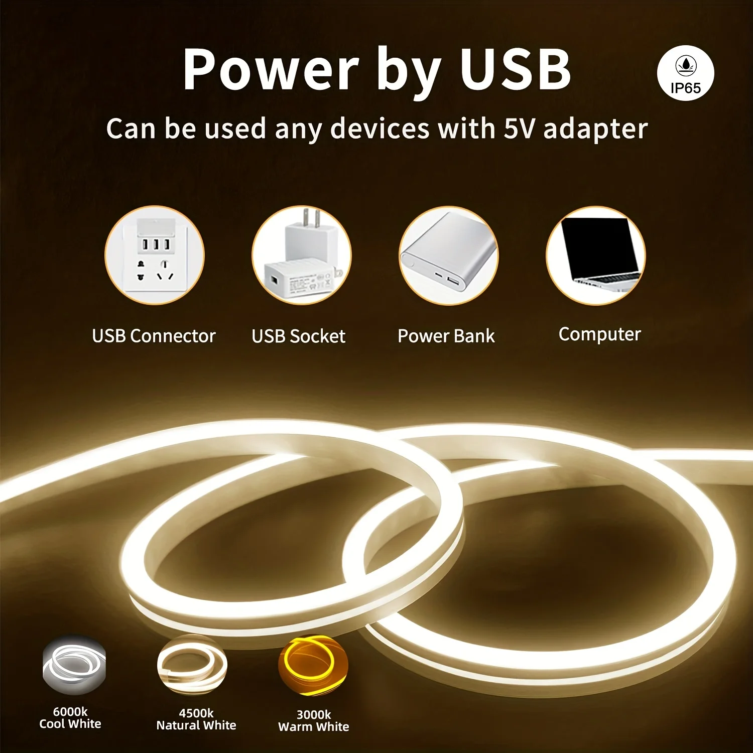 モーションセンサーネオン LED ライトストリップ USB  - Outdoor Lighting Timer Switch のレビューと価格