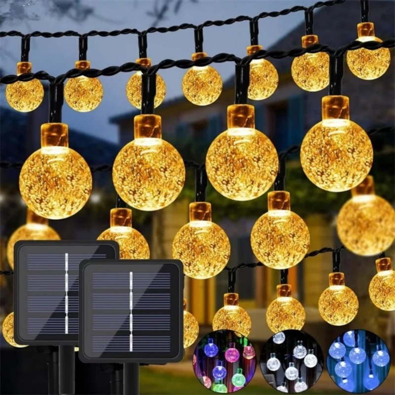 20/50/100 LED ソーラーパワークリスタルボール花 - Halo Outdoor Lighting のレビューと価格