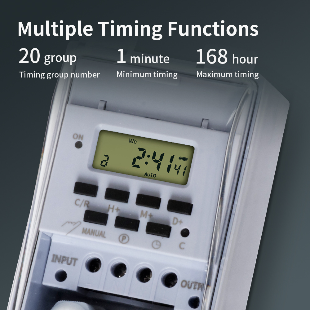 TNCE 30A タイマースイッチ、防水 220V タイムコ - Outdoor Lighting Timer Switch のレビューと価格