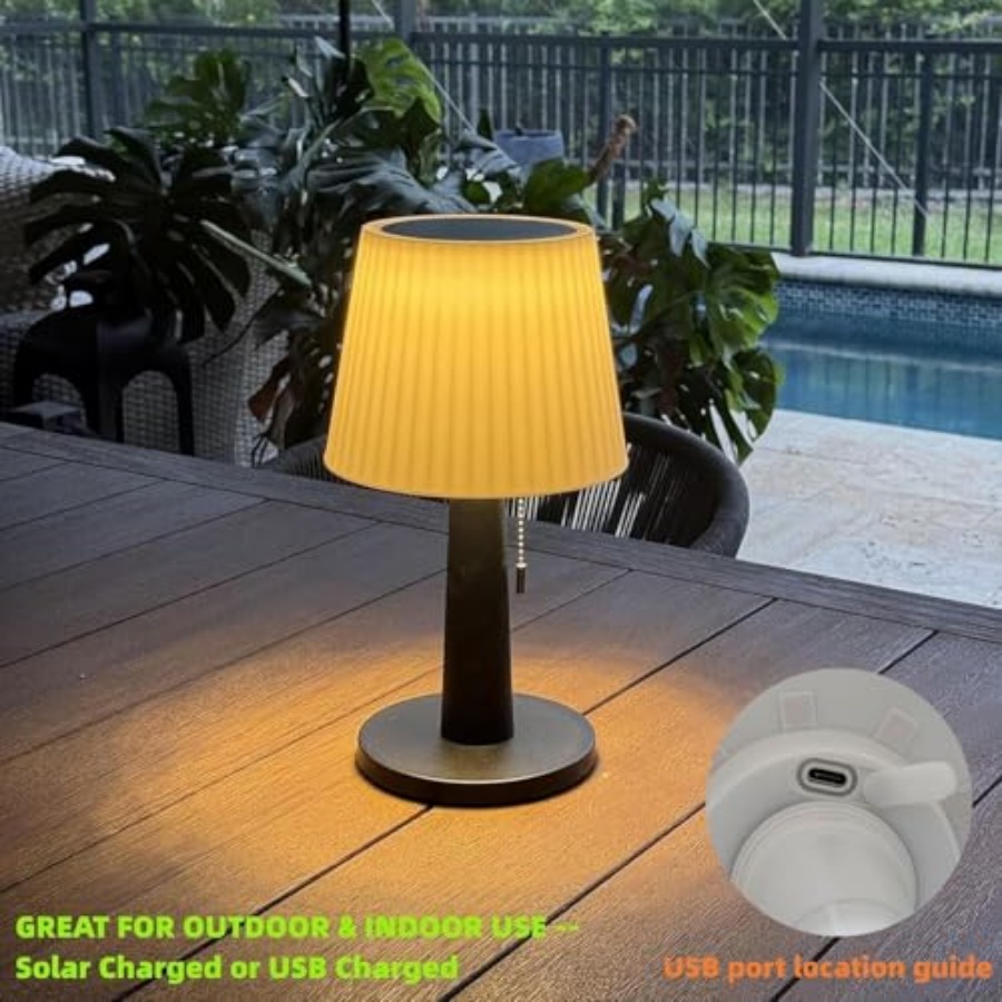 ソーラーテーブルランプ 屋外/屋内用 - 母の日ギフト 3つ - Outdoor Lighting Led のレビューと価格