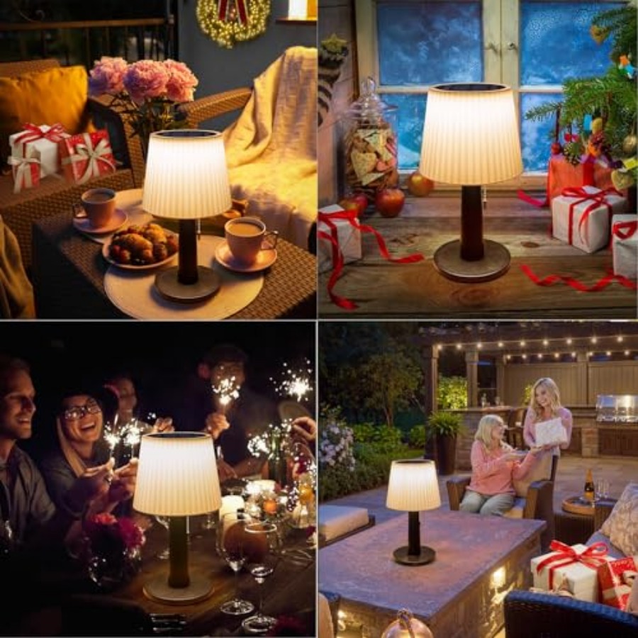 ソーラーテーブルランプ 屋外/屋内用 - 母の日ギフト 3つ - Outdoor Lighting Led のレビューと価格