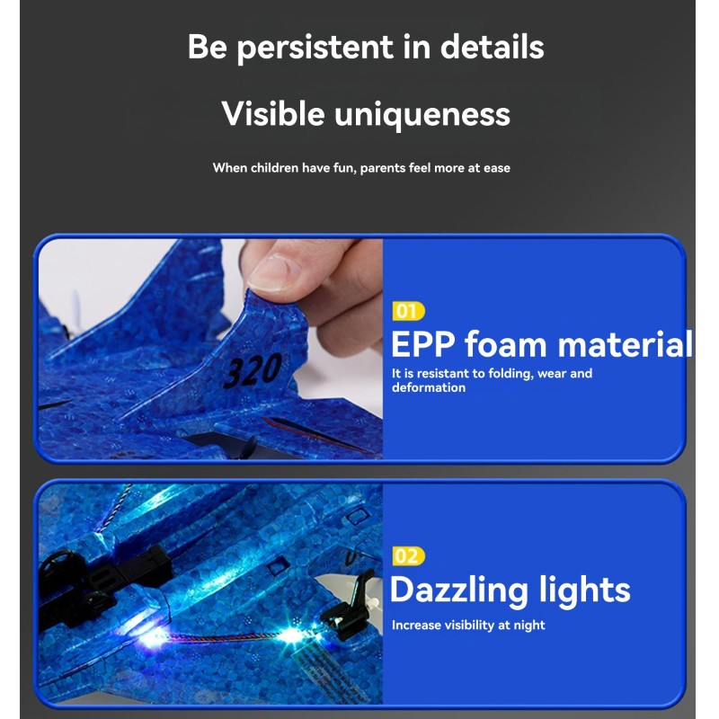 グライダー、子供向けギフト、320リモコン飛行機、フォーム戦 - Outdoor Lighting Vendors のレビューと価格