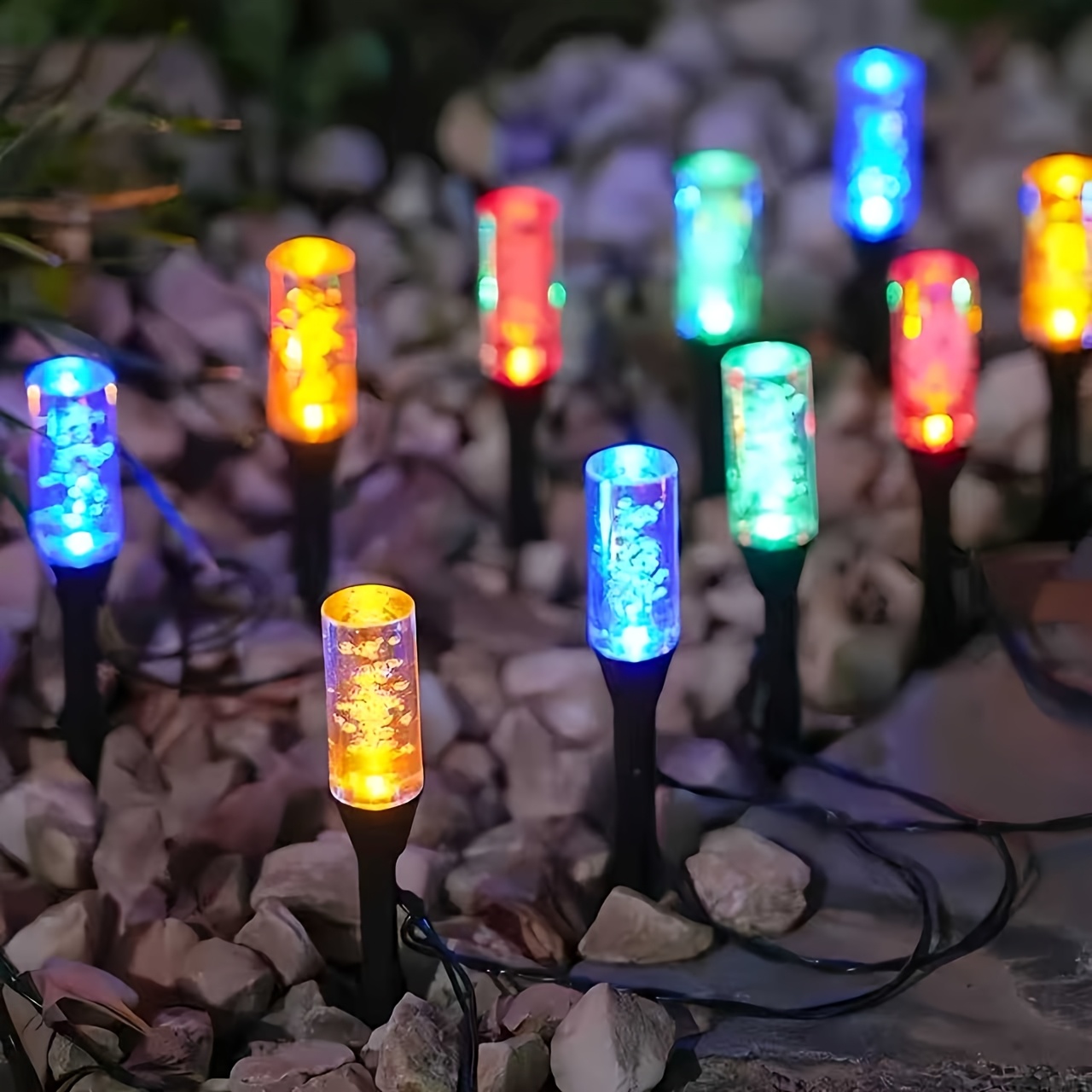 ソーラーバブルチューブソーラーパスウェイライト防水LED芝生 - Halo Outdoor Lighting のレビューと価格